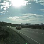 A car overtaking a cyclist on Lanzarote
